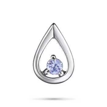 Подвеска из серебра с танзанитом э0608пд03152300