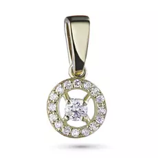 Подвеска из желтого золота с бриллиантами э0301пд01161700