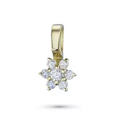 Подвеска из желтого золота с бриллиантами э0301пд02100700