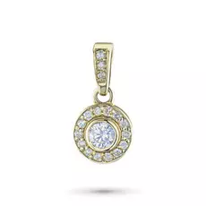 Подвеска из желтого золота с бриллиантами э0301пд02150500