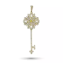 Подвеска из желтого золота с бриллиантами э0301пд02181900