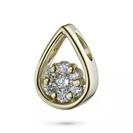 Подвеска из желтого золота с бриллиантами э0301пд03170700