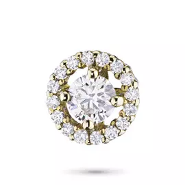 Подвеска из желтого золота с бриллиантами э0301пд03182000