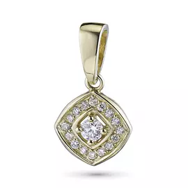 Подвеска из желтого золота с бриллиантами э0301пд04154700