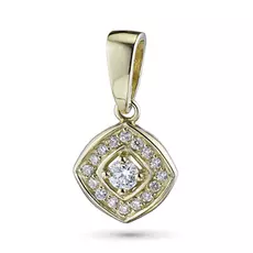 Подвеска из желтого золота с бриллиантами э0301пд04154700