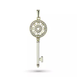 Подвеска из желтого золота с бриллиантами э0301пд04163900