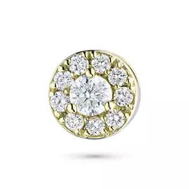 Подвеска из желтого золота с бриллиантами э0301пд04182500