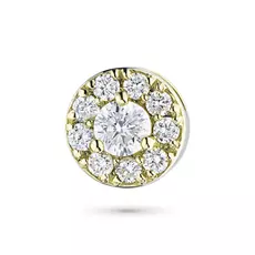 Подвеска из желтого золота с бриллиантами э0301пд04182500