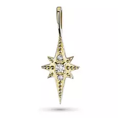 Подвеска из желтого золота с бриллиантами э0301пд04200727