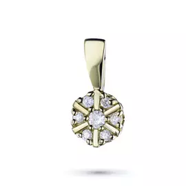 Подвеска из желтого золота с бриллиантами э0301пд04200738