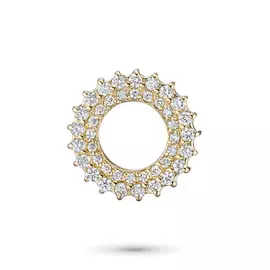 Подвеска из желтого золота с бриллиантами э0301пд04210016