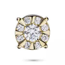 Подвеска из желтого золота с бриллиантами э0301пд05153500