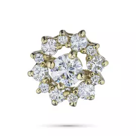 Подвеска из желтого золота с бриллиантами э0301пд05165500