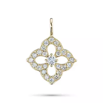 Подвеска из желтого золота с бриллиантами э0301пд05174100