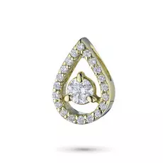 Подвеска из желтого золота с бриллиантами э0301пд06162800