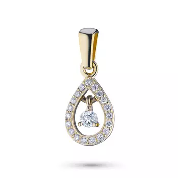 Подвеска из желтого золота с бриллиантами э0301пд06162900