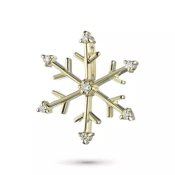 Подвеска из желтого золота с бриллиантами э0301пд07152100