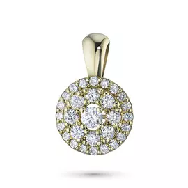 Подвеска из желтого золота с бриллиантами э0301пд07169000