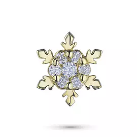 Подвеска из желтого золота с бриллиантами э0301пд07169100