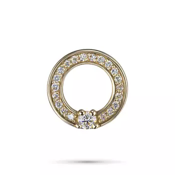 Подвеска из желтого золота с бриллиантами э0301пд07174500