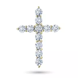 Подвеска из желтого золота с бриллиантами э0301пд07180600