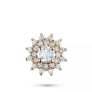 Подвеска из желтого золота с бриллиантами э0301пд07210114