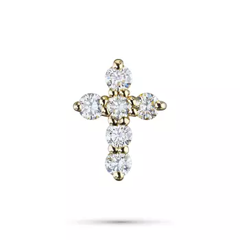 Подвеска из желтого золота с бриллиантами э0301пд07210116