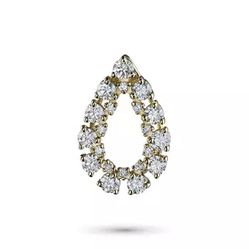 Подвеска из желтого золота с бриллиантами э0301пд08188200