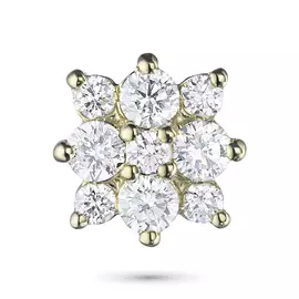 Подвеска из желтого золота с бриллиантами э0301пд09164200