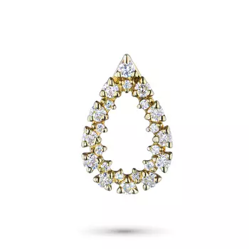 Подвеска из желтого золота с бриллиантами э0301пд09182100