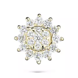 Подвеска из желтого золота с бриллиантами э0301пд09200651