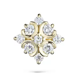 Подвеска из желтого золота с бриллиантами э0301пд09200652