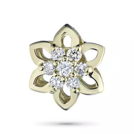 Подвеска из желтого золота с бриллиантами э0301пд10175600