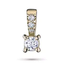 Подвеска из желтого золота с бриллиантами э0301пд12161200