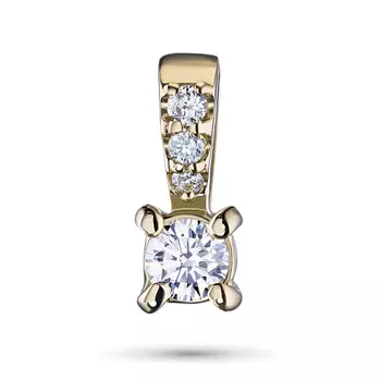 Подвеска из желтого золота с бриллиантами э0301пд12161200