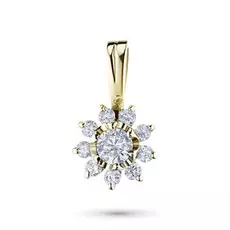 Подвеска из желтого золота с бриллиантами э03п011597