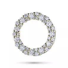 Подвеска из желтого золота с бриллиантами э03п011801