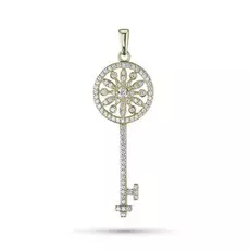 Подвеска из желтого золота с бриллиантами э03п011827