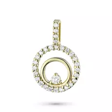 Подвеска из желтого золота с бриллиантами э03п031818