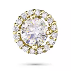 Подвеска из желтого золота с бриллиантами э03п031819