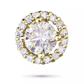 Подвеска из желтого золота с бриллиантами э03п031819