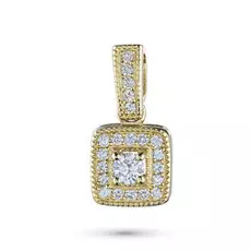 Подвеска из желтого золота с бриллиантами э03п031912