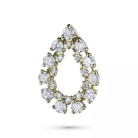 Подвеска из желтого золота с бриллиантами э03п081882