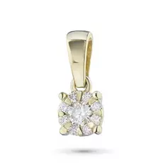 Подвеска из желтого золота с бриллиантами э03п091771
