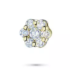 Подвеска из желтого золота с бриллиантами э03п111418