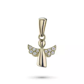 Подвеска из желтого золота с бриллиантом э0301пд04202765