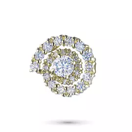 Подвеска из желтого золота с бриллиантами тд03п021905