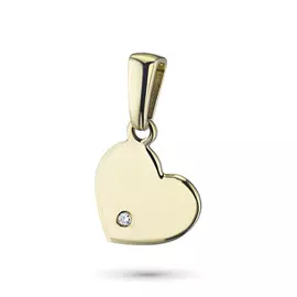 Подвеска из желтого золота с бриллиантом э0301пд01182600