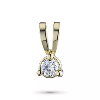 Подвеска из желтого золота с бриллиантом э0301пд02121200
