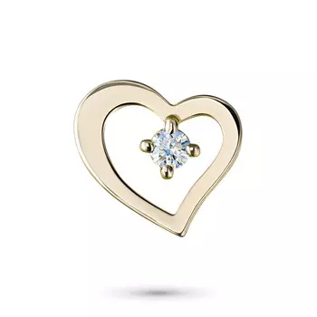 Подвеска из желтого золота с бриллиантом э0301пд02130700